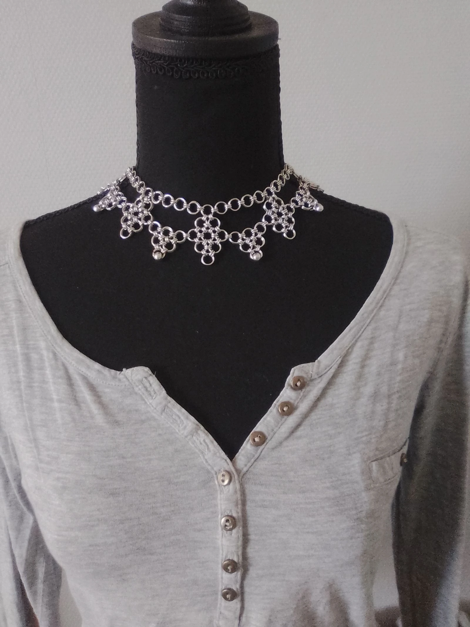 Collar choker escote cadena japonesa – photo 2